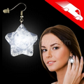 LED Star Earrings White